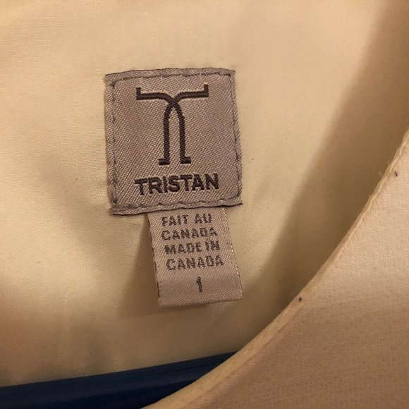 Tristan white dress, midi, Lined Fabric - Picture 4 of 6